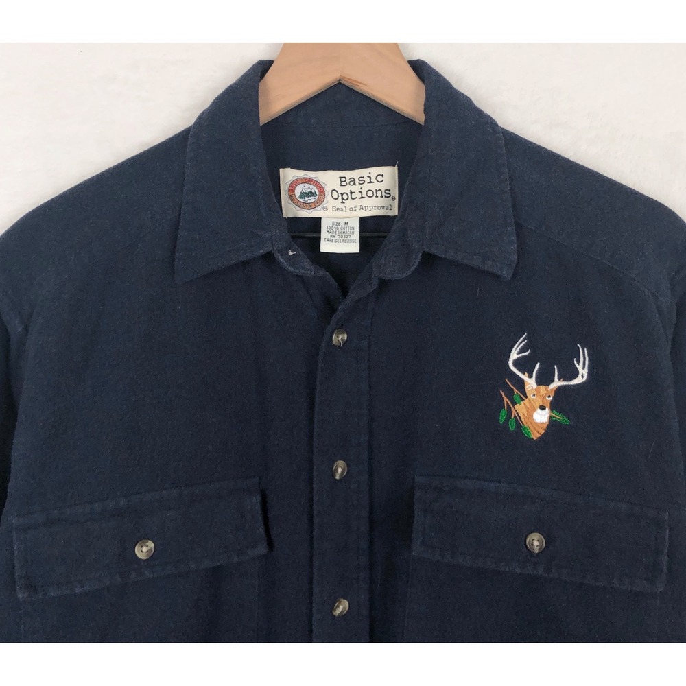 VTG Basic Options 100% Cotton Flannel Chamois Shi… - image 3